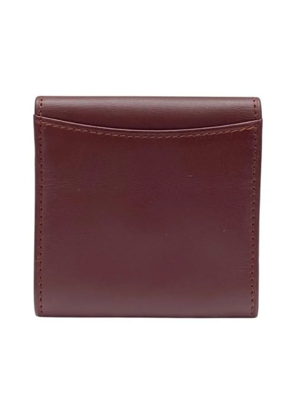 Cartier Must Line Coin Case Compact Wallet Mini Square Logo